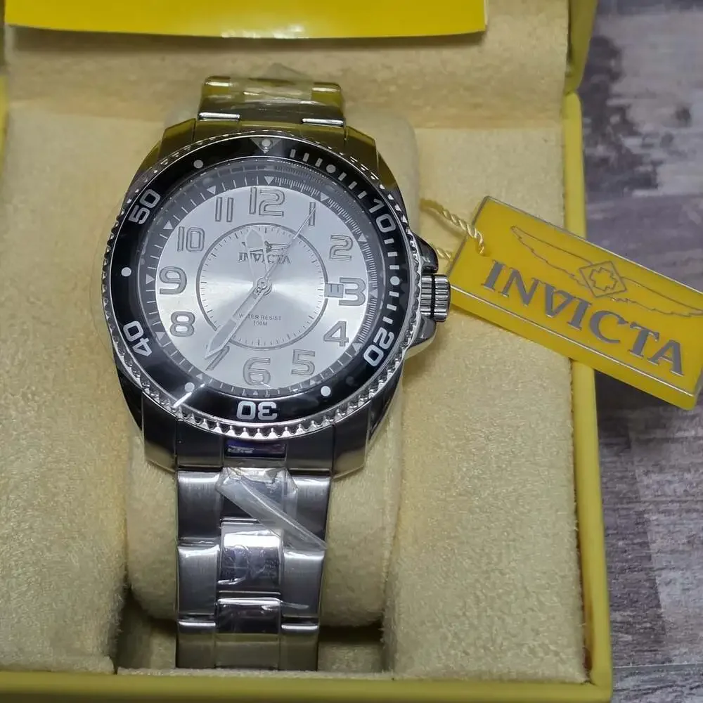Invicta 16010 Men's S1 Rally Quartz Chrono Stainless Steel Watch Needs Battery